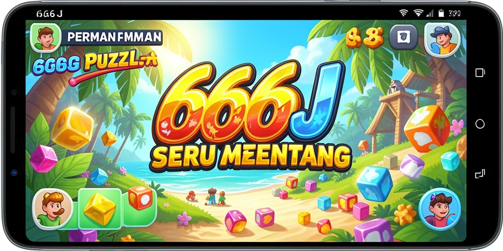 Screenshot utama gameplay 666J menampilkan berbagai teka-teki menantang.