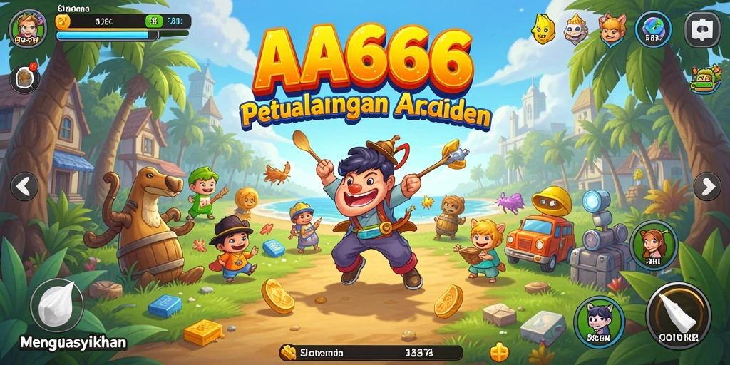 Tampilan gameplay seru dari AA666 yang penuh aksi.