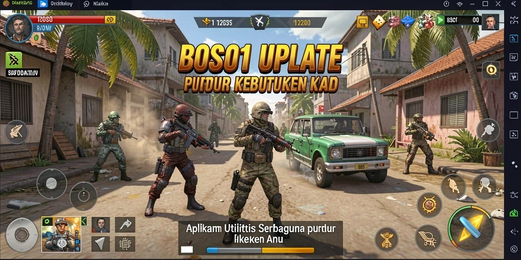 Screenshot utama BOS01 menampilkan antarmuka aplikasi Utility yang menarik dan fungsional.