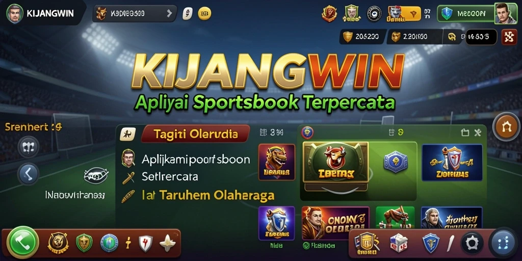Screenshot utama KIJANGWIN menampilkan pengalaman taruhan olahraga yang seru.