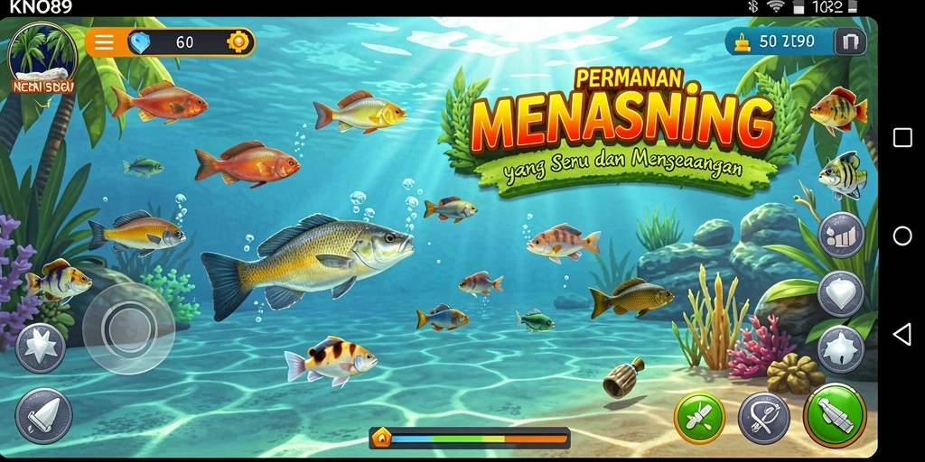 Tangkapan ikan besar di KNO89 penuh warna dan menarik.