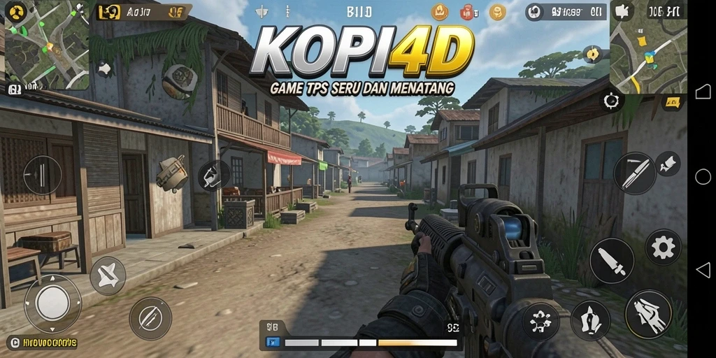 Tampilan gameplay seru di KOPI4D saat bertempur.