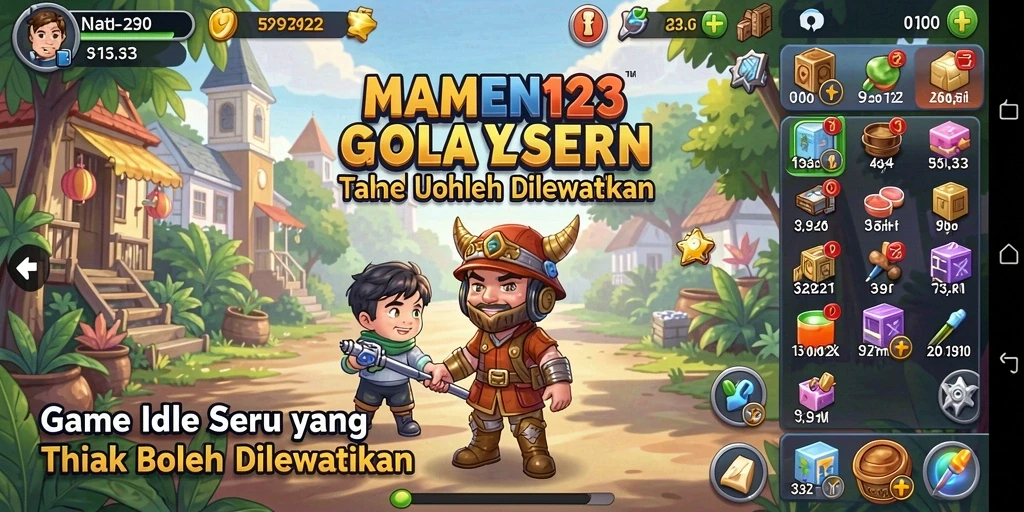 Tangkapan layar utama MAMEN123 menampilkan gameplay yang interaktif dan menarik.