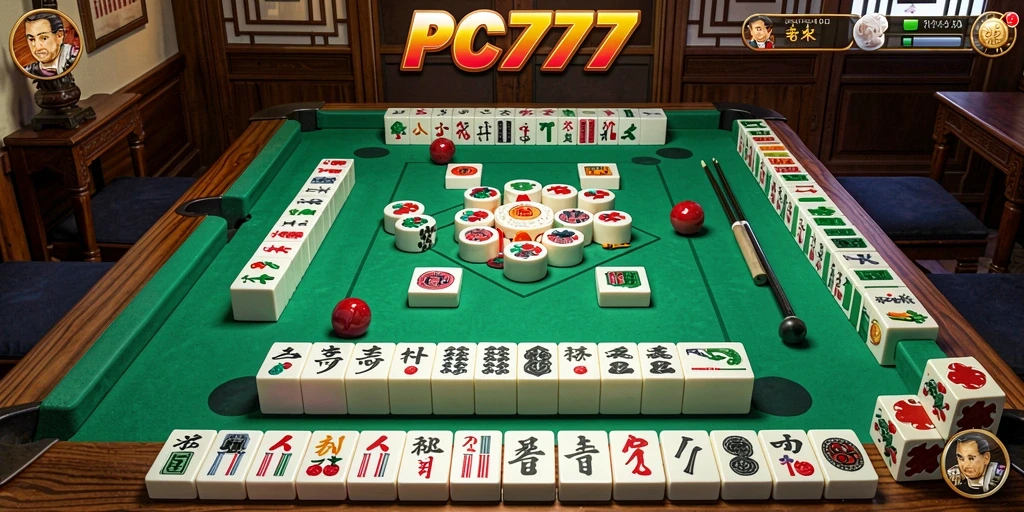 Tampilan gameplay menarik dari PC777 yang penuh tantangan Mahjong.