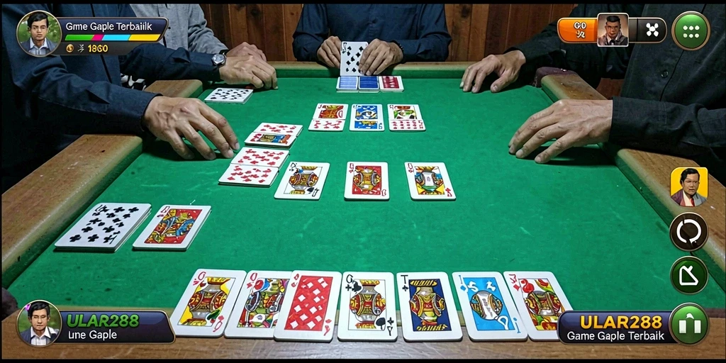 Menampilkan gameplay menarik dari permainan Gaple yang klasik.